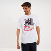 T-shirt manches courtes coton Spider-Man blanc homme