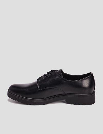 Derbies à lacets crantées Liberto noir femme
