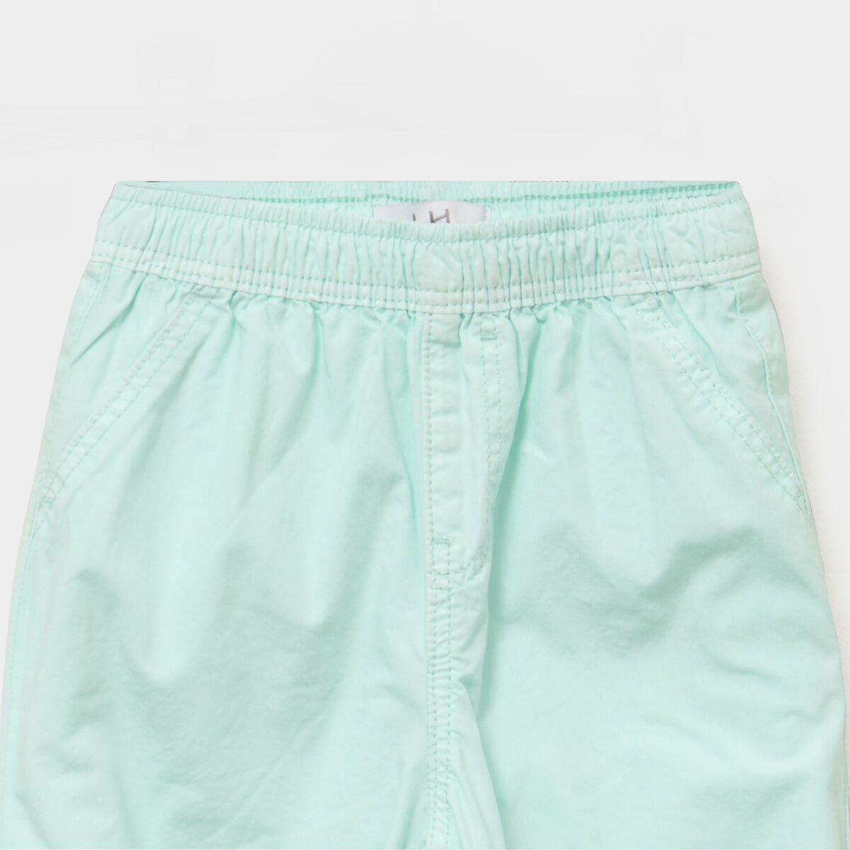 Pantalon jogger doublage coton bleu turquoise b&eacute;b&eacute; fille