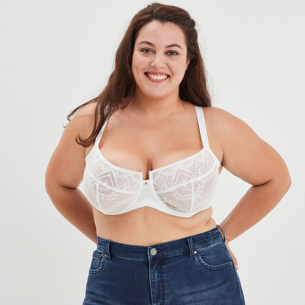 soutien gorge emboitant dentelle ivory blanc femmegt Soutien-gorge emboîtant dentelle Ivory blanc femme grande taille