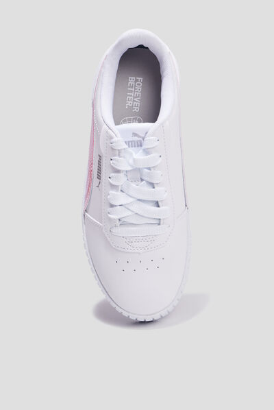 Tennis à lacets Puma Carina 2.0 Holo blanc fille