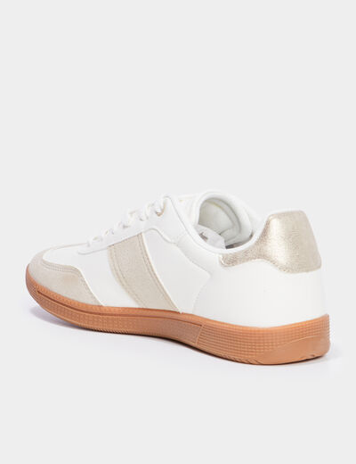 Tennis basses &agrave; lacets Creeks sable femme