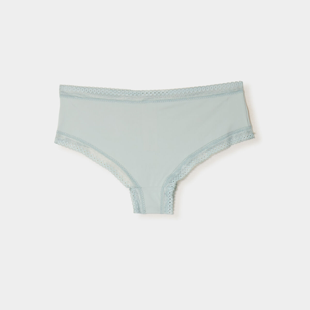 Lot 2 shortys bandes dentelle vert clair femme