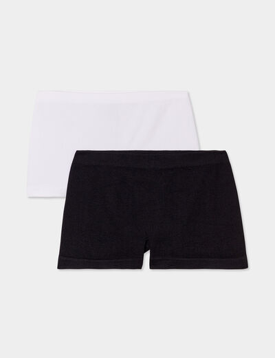 Lot 2 shortys blanc fille