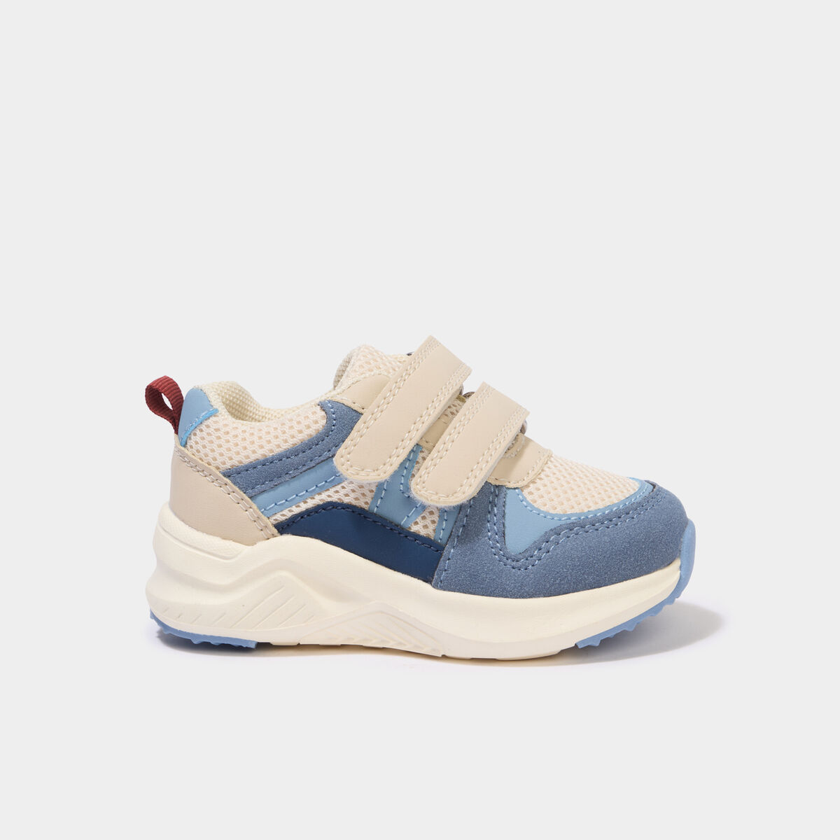 Baskets running &agrave; scratchs bleu b&eacute;b&eacute; gar&ccedil;on