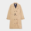 Trench long cintré ceinturé beige femme grande taille