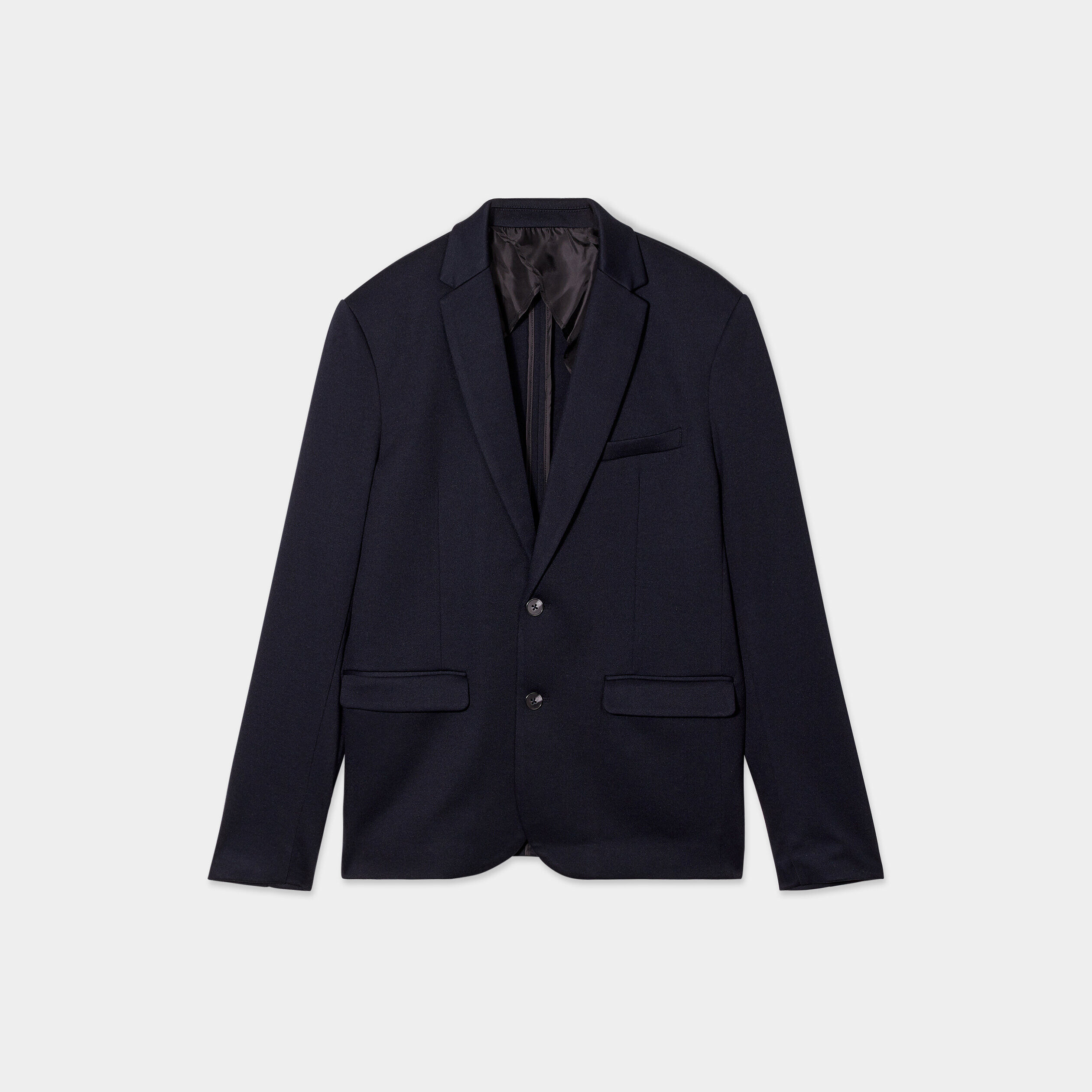 Veste costume boutonnée bleu foncé homme LH