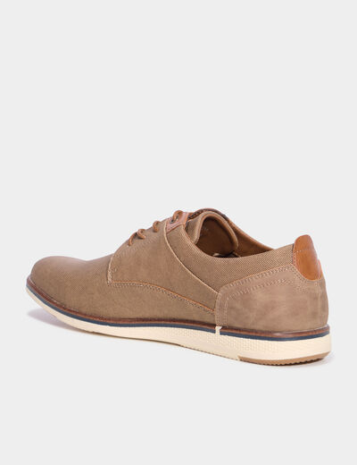 Derbies à lacets marron homme