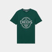 T-shirt manches courtes coton Creeks vert foncé homme