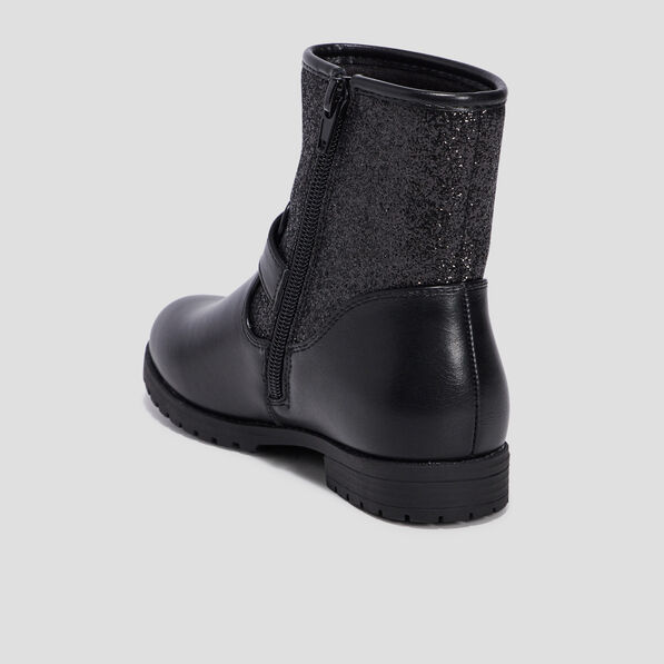 bottines a paillettes noir fille Bottines à paillettes noir fille
