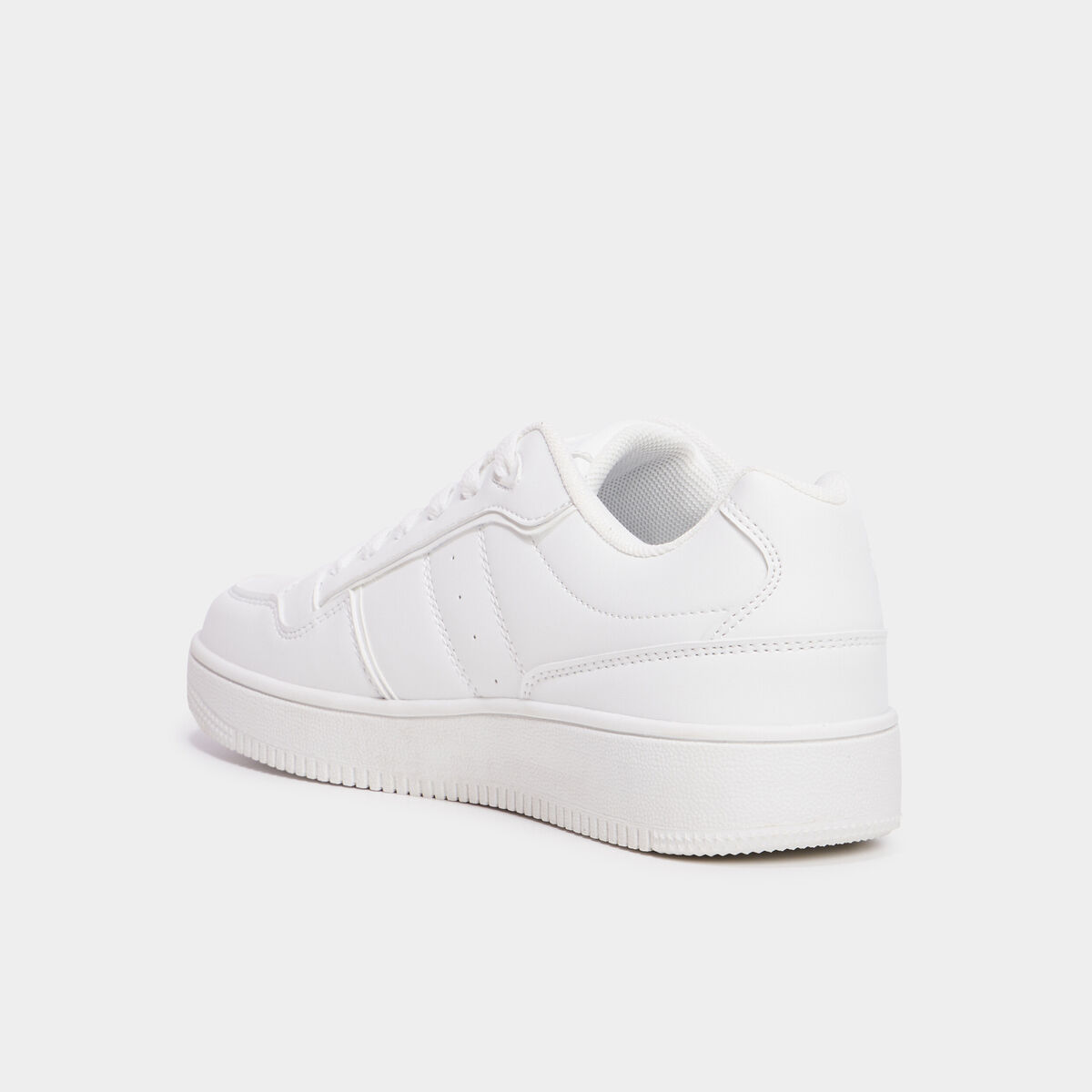 Tennis basses semelle &eacute;paisse Creeks blanc femme