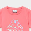 T-shirt manches courtes coton Kappa orange corail fille