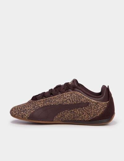 Baskets running lacets Puma Catch Soleil marron femme