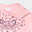 Sweat manches longues épaule boutonnée rose bébé fille