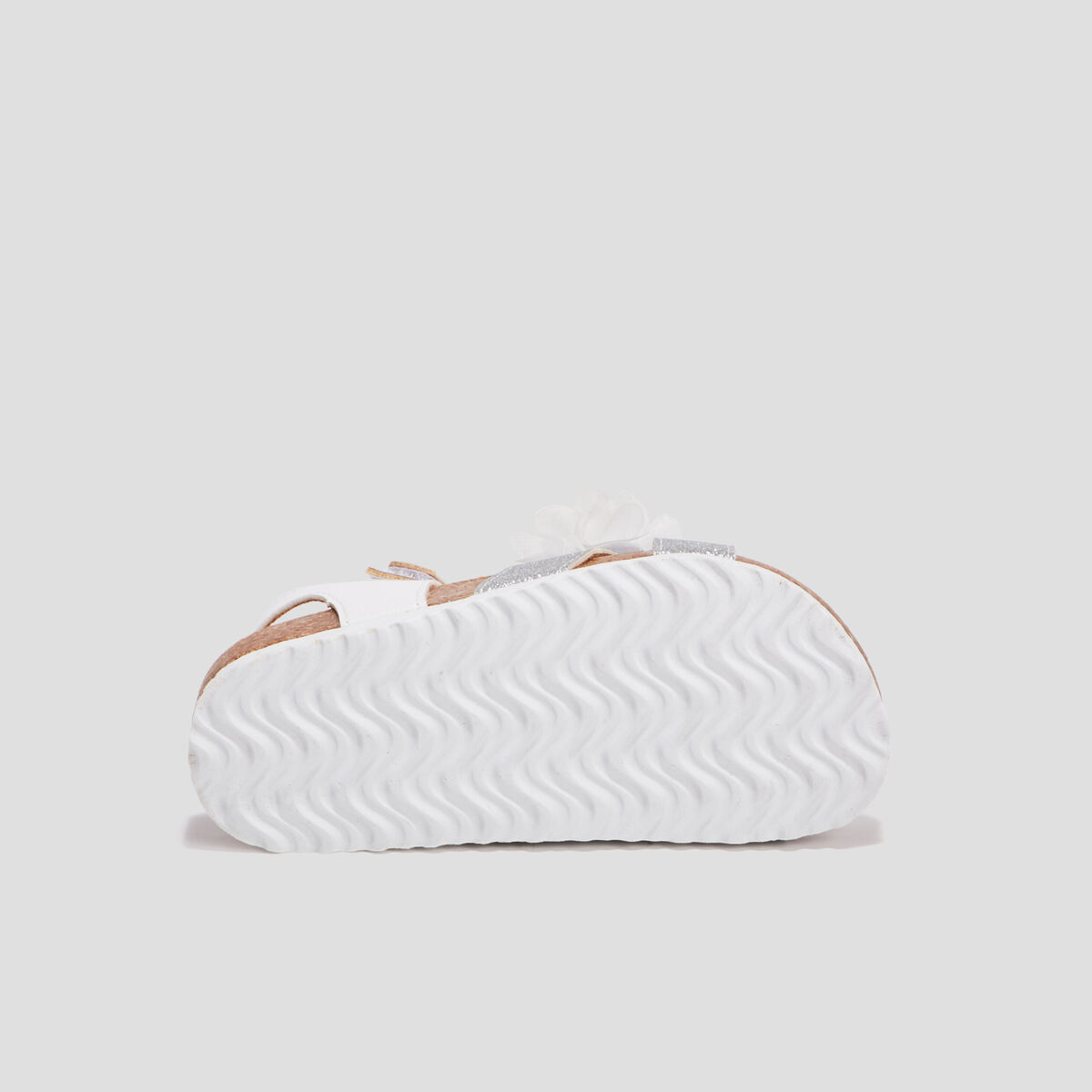 Sandales à froufrous blanc fille