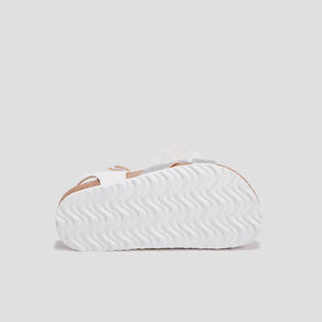 Sandales à froufrous blanc fille