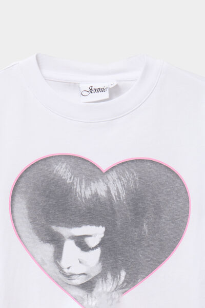 T-shirt relax coton Jennie Ruby blanc fille
