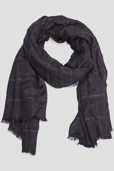 Foulard noir femme