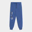 Pantalon de jogging bas resserré bleu foncé garçon