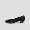 Escarpins à talons en cuir noir femme