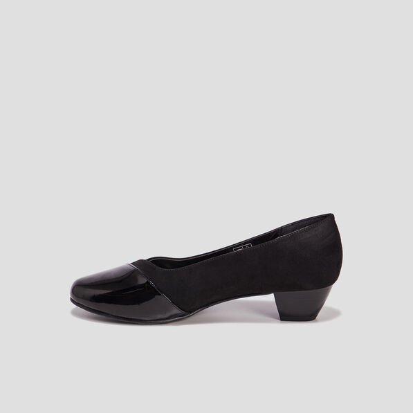 escarpins a talons en cuir noir femme Escarpins à talons en cuir noir femme