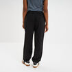 Pantalon droit battle taille élastiquée noir femme