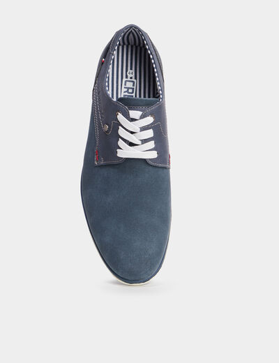 Derbies à lacets bleu marine homme