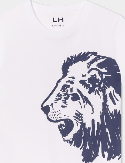 T-shirt manches courtes blanc garçon