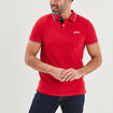 Polo avec broderie poitrine coton Creeks rouge homme