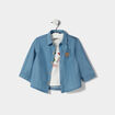 Ensemble 2 pièces coton Creeks denim stone bébé garçon