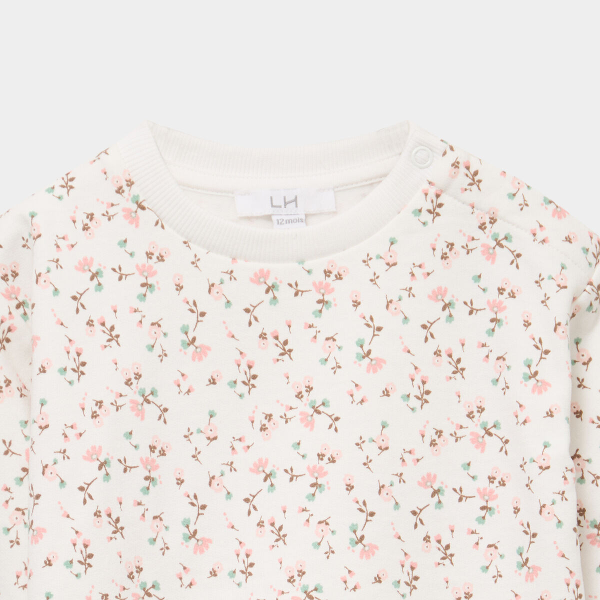 Ensemble sweat et legging ecru b&eacute;b&eacute; fille