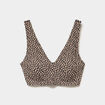 Soutien-gorge brassi&egrave;re microfibre marron femme