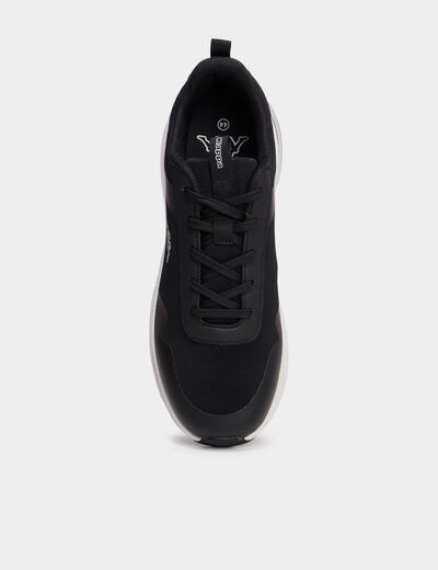 Baskets running &agrave; lacets Kappa noir homme