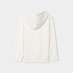Sweat à capuche hoodie poche kangourou creme garçon