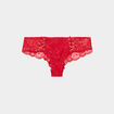 Shorty en dentelle rouge femme