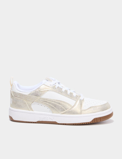 Tennis Rebound V6 Puma jaune or femme