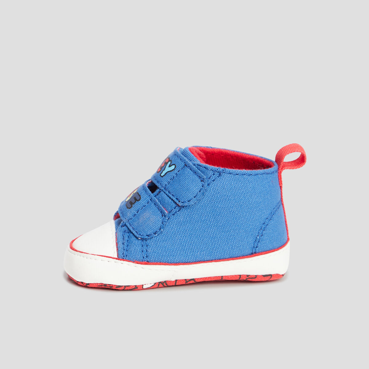 Bottillons à scratchs Mickey bleu bébé garçon