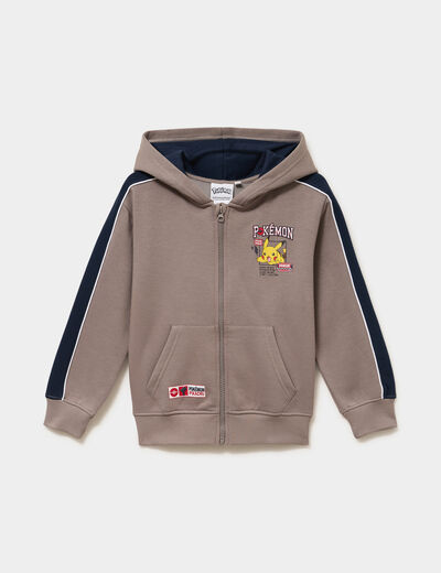 Sweat zipp&eacute; &agrave; capuche Pok&eacute;mon sable gar&ccedil;on