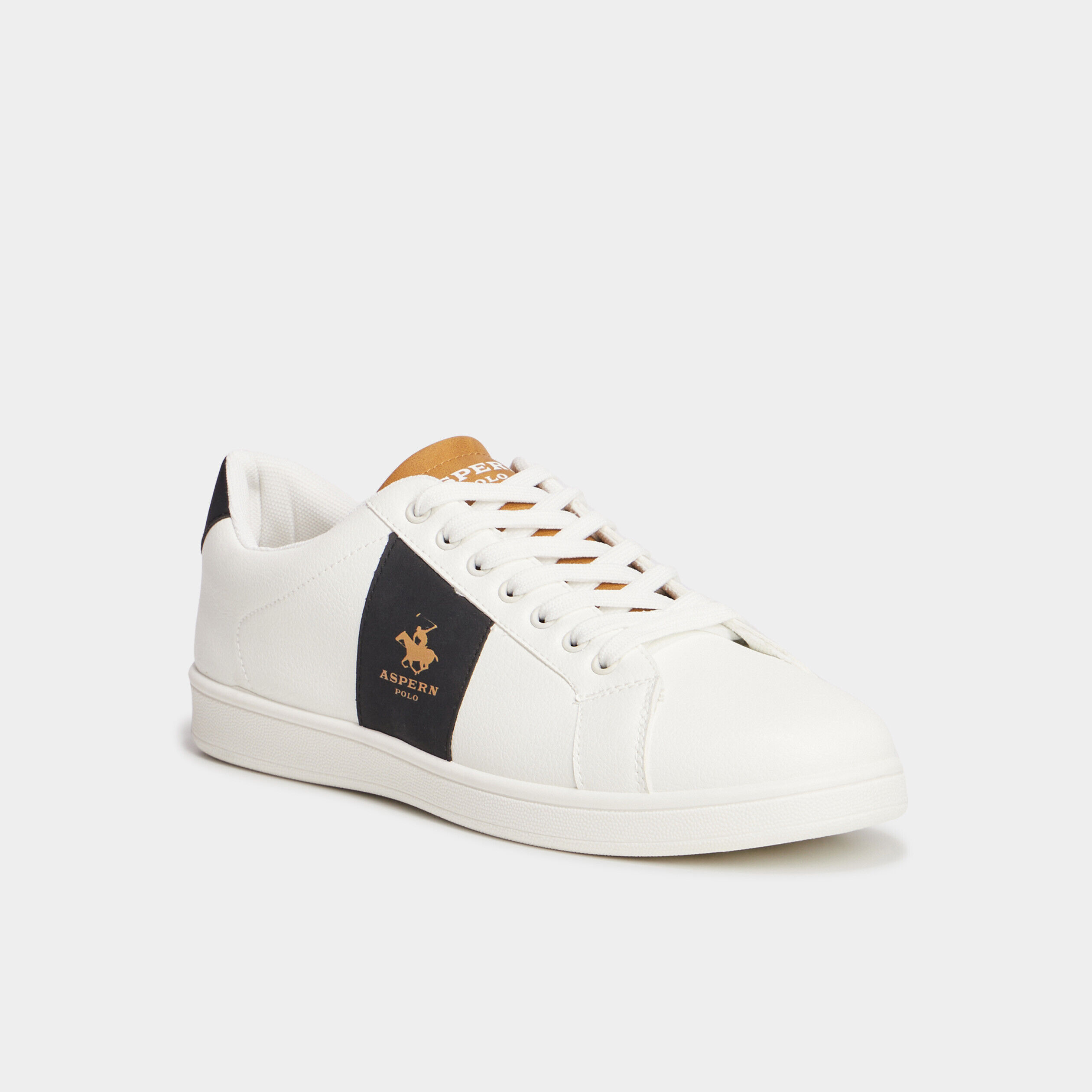 Tennis basses à lacets Aspern Polo blanc homme