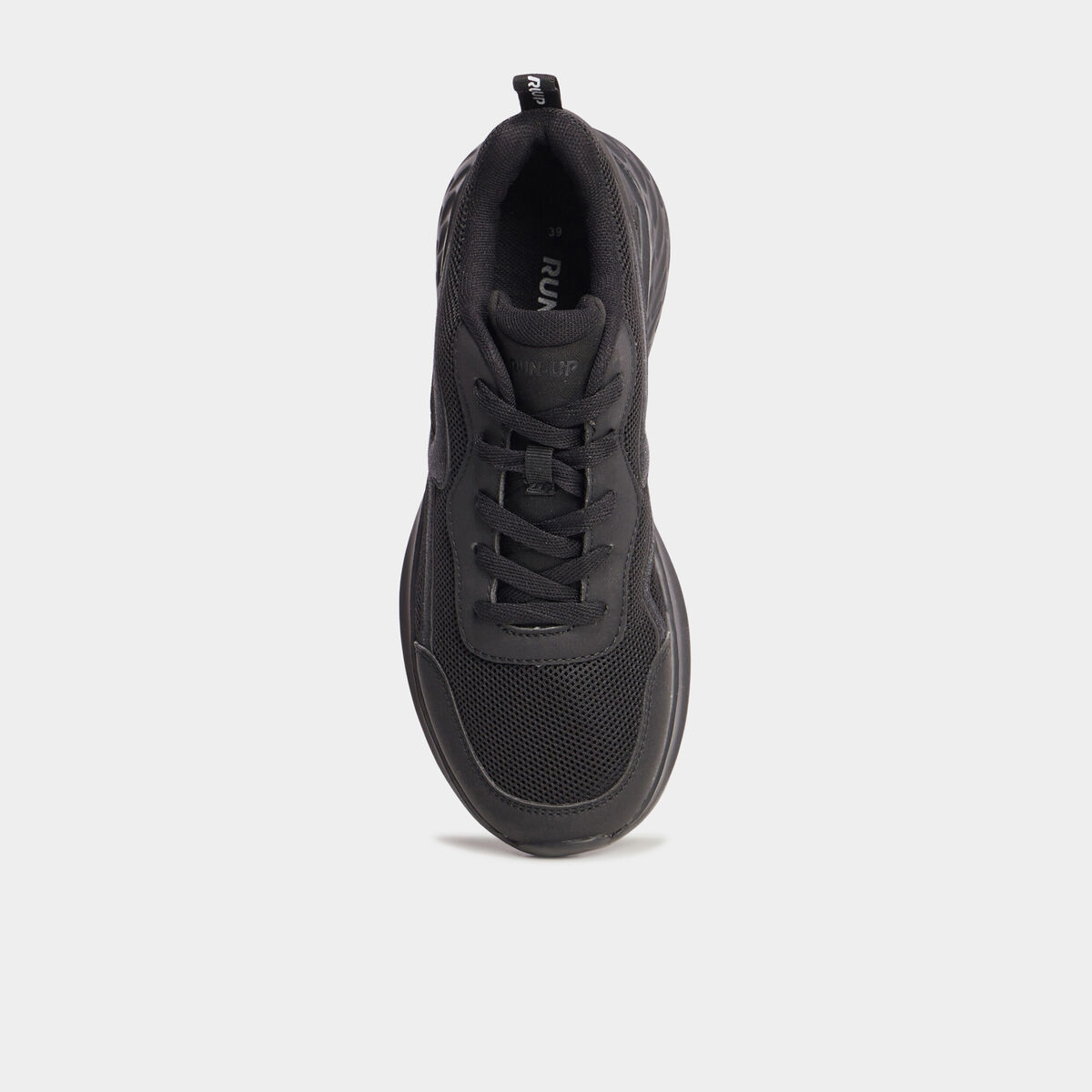 Baskets running à lacets Run-Up noir femme