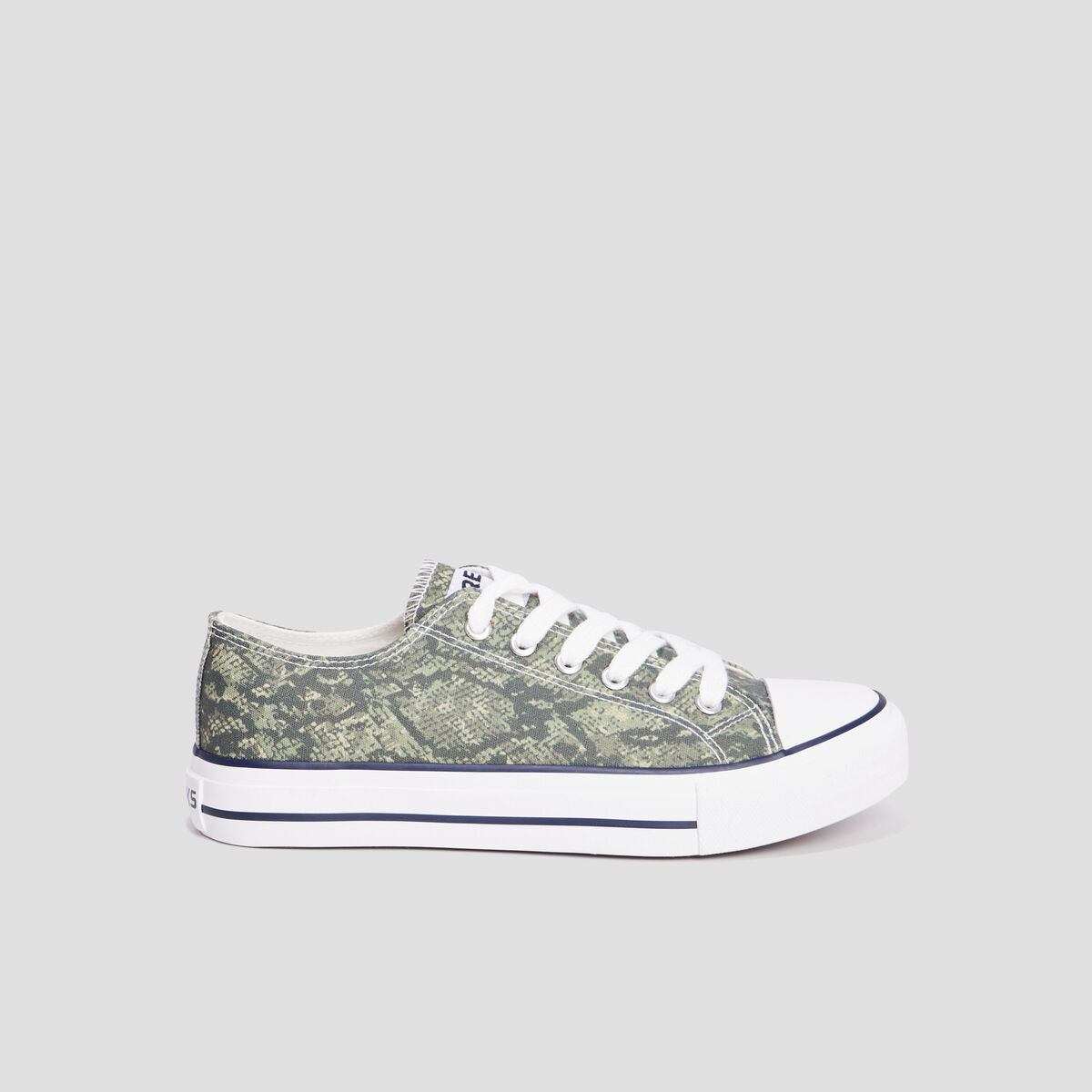 Tennis en toile à lacets Creeks vert foncé femme