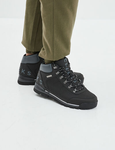 Boots lacées noir homme