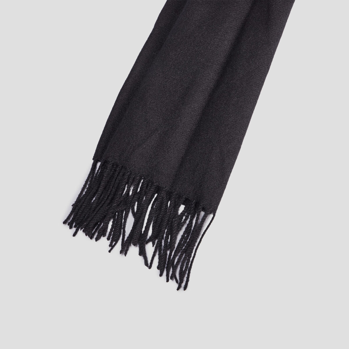 Écharpe à franges noir homme
