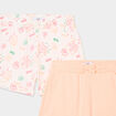 Lot 2 shorts ecru fille