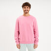 Sweat molleton col rond rose homme