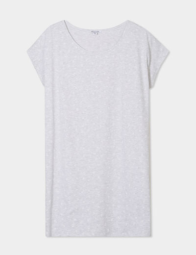 Chemise de nuit gris clair femme grande taille