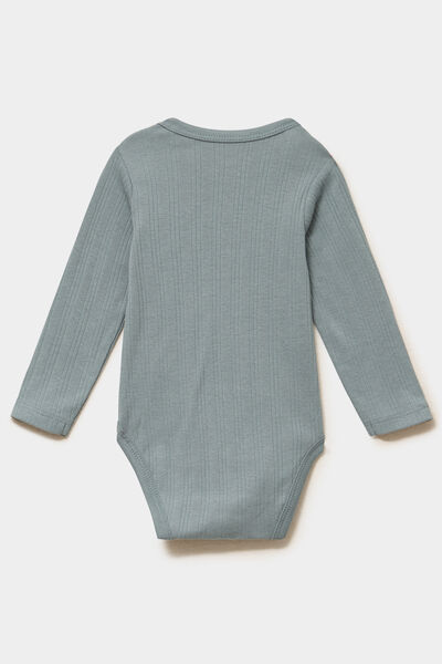Lot 3 bodies coton manches longues vert pastel b&eacute;b&eacute;