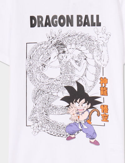 T-shirt manches courtes Dragon Ball Goku blanc garçon