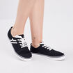 Tennis en toile à lacets Creeks noir femme
