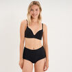 Soutien-gorge triangle bretelles fines noir femme